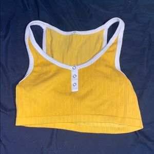 Yellow Crop Top